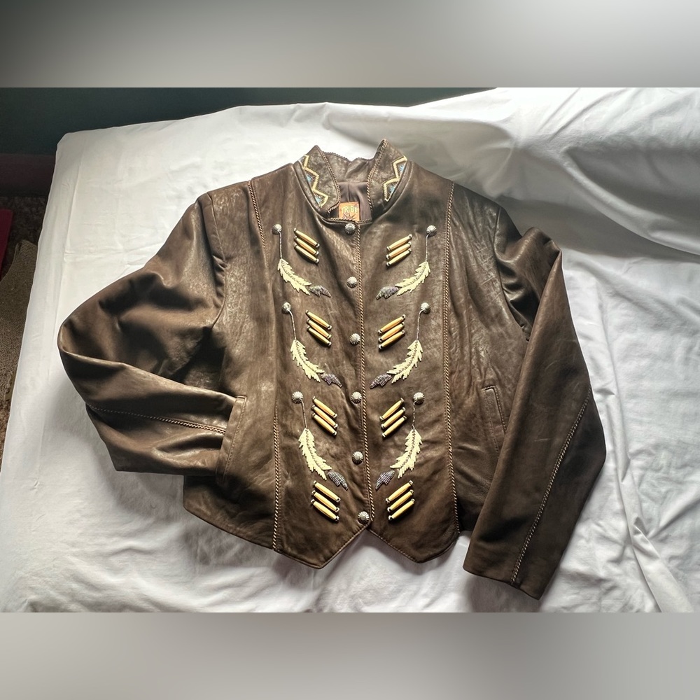 Tribe America Leather Jacket wm 14